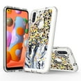 thumbnail image 1 of Samsung Galaxy A11 Case, Rosebono Hybrid Bling Glitter Sparkle Epoxy Graphic Marble Colorful Silicone Skin Cover Armor Case for Samsung Galaxy A11 (Dark Blue), 1 of 5