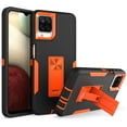 thumbnail image 1 of for Samsung Galaxy A12 4G Case: Military Grade Protection Shockproof Phone Cover Build-in Hidden Kickstand & Rugged TPU Shell | Matte Durable Drop Proof Heavy Duty Case,Black+Orange, 1 of 9