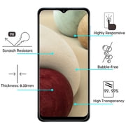 for Samsung Galaxy A12 5G Screen Protector Tempered Glass [9H Hardness] [Ultra-Clear] [Case Friendly] Premium Glass Screen Protector Cover ,Xpm Phone Case