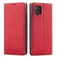 thumbnail image 1 of Samsung Galaxy A12 5G Wallet Case Samsung Galaxy A12 5G Luxury PU Leather Case, Book Folding Flip Retro Case with Kickstand, [RFID Blocking] Credit Card Slot Magnetic Closure Protective Cover, Red, 1 of 11
