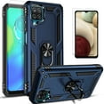 thumbnail image 1 of Samsung Galaxy A12 Case, [Not fit for Samsung Galaxy A10/ Galaxy A11], With [Tempered Glass Screen Protector Included], STARSHOP Drop Protection Ring Kickstand Cover- Ink Blue, 1 of 7