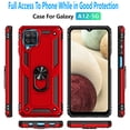 thumbnail image 1 of Samsung Galaxy A12 Case, [Not fit for Samsung Galaxy A10/ Galaxy A11], STARSHOP Drop Protection Ring Kickstand Cover- Red, 1 of 5