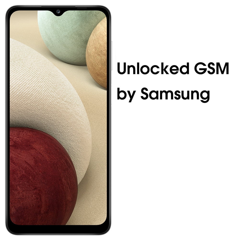 Samsung Galaxy A12 Nacho A127F 64GB Unlocked GSM Android Smartphone (International Variant/US Compatible LTE) - White