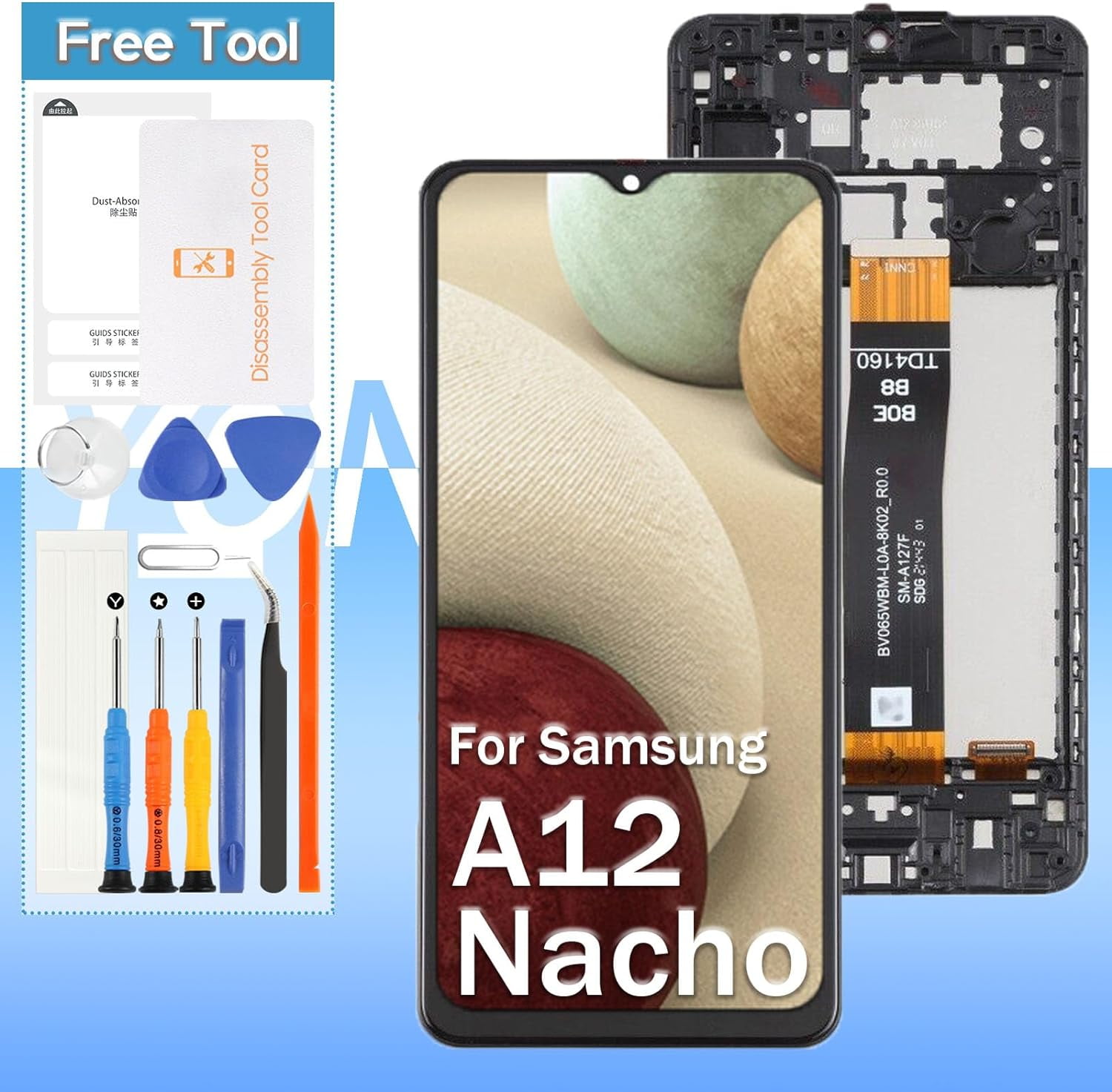 for Samsung Galaxy A12 Nacho Screen Replacement SM-A127F/DSN, SM-A127F ...