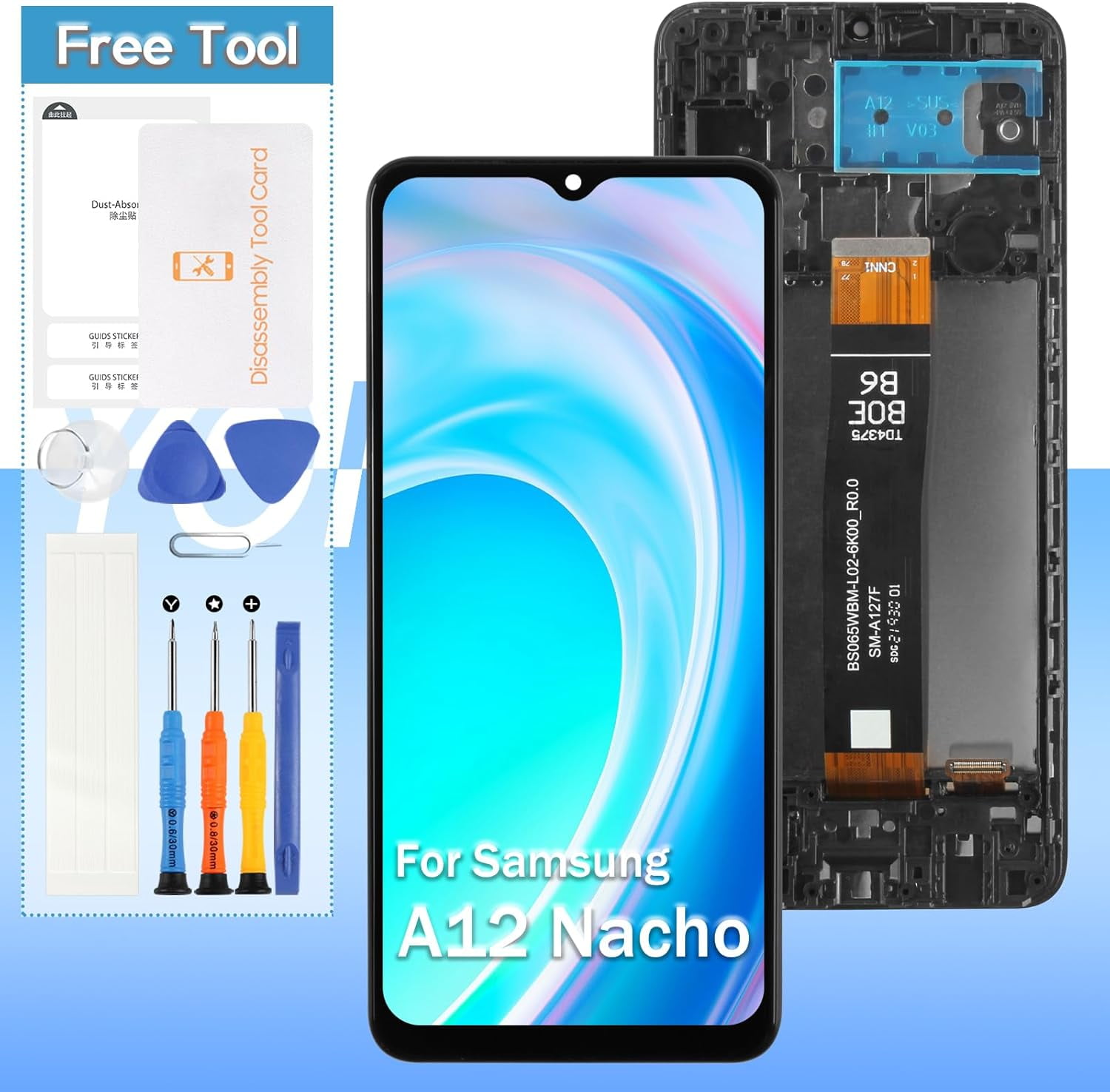 for Samsung Galaxy A12 Nacho Screen Replacement SM-A127F/DSN, SM-A127F ...