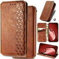 thumbnail image 1 of for Samsung Galaxy A13 (4G) Leather Phone Case Wallet, Built in Magnetic Folio Flip Cover Ultra Thin Slim, Multi Hidden Card Holder Cash Slot, Fashion Plaid Lining, Kickstand, 1 of 8