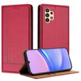 thumbnail image 1 of for Samsung Galaxy A13 4G Purse Case, Magnetic Closure Business PU Leather Card Slots Wallet Phone Case, Flip Silicone TPU Bumper Protective Cover with Stand Shockproof Folio Case, Red, 1 of 7