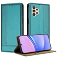 thumbnail image 1 of for Samsung Galaxy A13 4G Purse Case, Magnetic Closure Business PU Leather Card Slots Wallet Phone Case, Flip Silicone TPU Bumper Protective Cover with Stand Shockproof Folio Case, Green, 1 of 7
