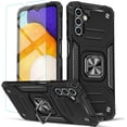 thumbnail image 1 of Samsung Galaxy A13 5G Case, Circlemalls Ring Stand Shockproof Cover+Screen Protector-Black, 1 of 8