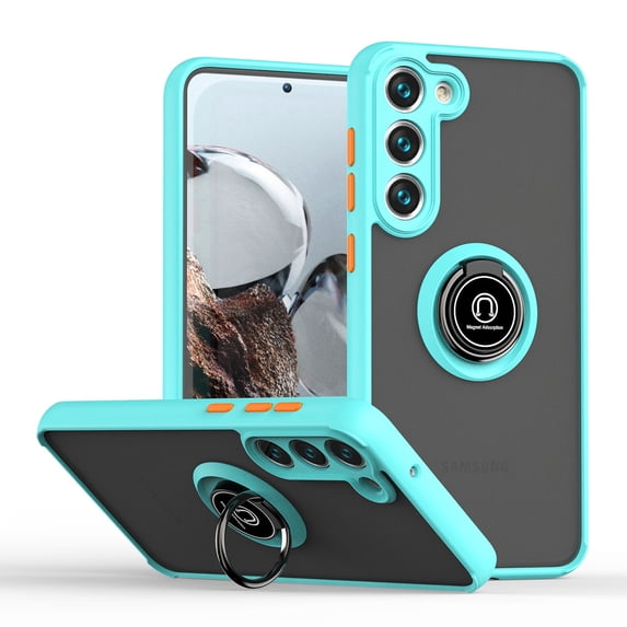 for Samsung Galaxy A13 5G Case, Protective Matte Back Case Magnetic For Car Mount with 360° Rotatable Ring Holder Kickstand Shockproof Protective Cover For Samsung Galaxy A13 5G,
Mint