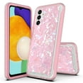 thumbnail image 1 of Samsung Galaxy A13 5G Case, Rosebono Hybrid Graphic Design Pattern Hard Back Pannel Cover Case For Samsung Galaxy A13 5G (Pink Shell), 1 of 4