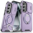 thumbnail image 1 of for Samsung Galaxy A13 5G Case with Rotate Ring Holder Stand & Sliding Camera Lens Cover, Shockproof Rugged Drop Protection Heavy Duty Phone Case Compatible for Samsung Galaxy A13 5G, Purple, 1 of 9