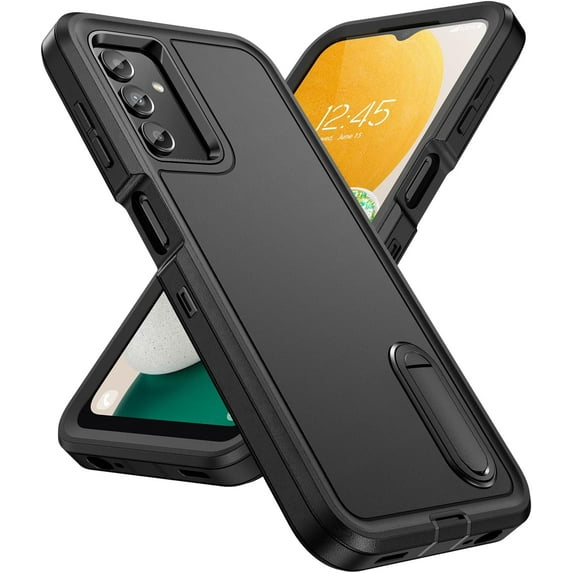 for Samsung Galaxy A13 5G Case, Samsung A13 5G Phone Case with Built in Kickstand, Shockproof/Dustproof/Drop Proof Military Grade Protective Cover for Galaxy A13 5G,Black