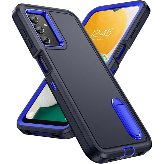 for Samsung Galaxy A13 5G Case, Samsung A13 5G Phone Case with Built in Kickstand, Shockproof/Dustproof/Drop Proof Military Grade Protective Cover for Galaxy A13 5G,Blue/Royal Blue