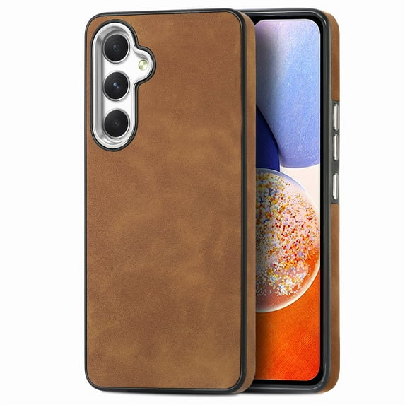 for Samsung Galaxy A13 5G Case, Soft TPU and PU Leather Cover Case, Business Anti-Vibration Anti-Slip Ultralight Luxury Vintage Phone Case Cover for Samsung Galaxy A13 5G for Men Women, Brown