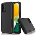 thumbnail image 1 of for Samsung Galaxy A13 5G Heavy Duty Armor Shockproof Tough Hybrid Dual Layer Rubber Drop Protection Soft Bumper Rugged Protective Phone Cover 2 IN 1 Case for Galaxy A13 5G -Black, 1 of 6
