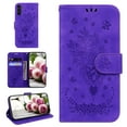 thumbnail image 1 of For Samsung Galaxy A13 Case 4G , Butterfly Embossed Pattern PU Leather Magnetic Folio Flip Kickstand Protective Cards Pocket with Hand Strap Wallet Cover For Samsung Galaxy A13 4G,Purple, 1 of 7
