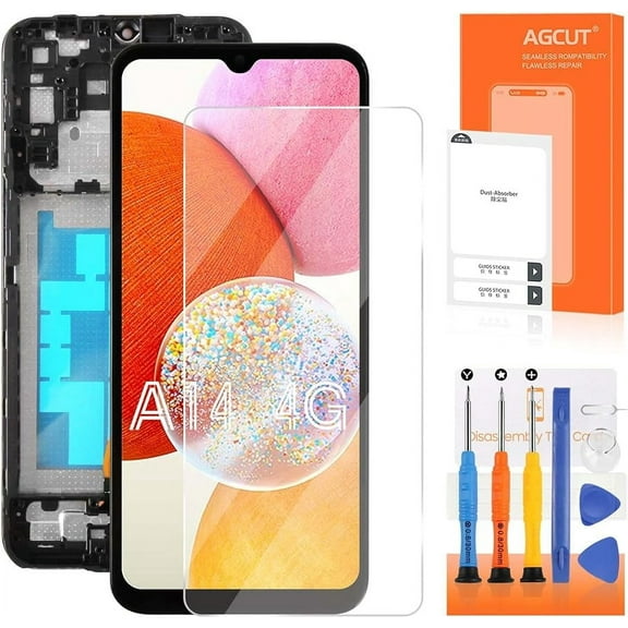 INCELL for Samsung Galaxy A14 4G Screen Replacement for Samsung A14 4G A145 LCD Display A145P SM-A145F SM-A145R LCD Digitizer Touch Screen Assembly Repair Part with Frame(Not for 5G)