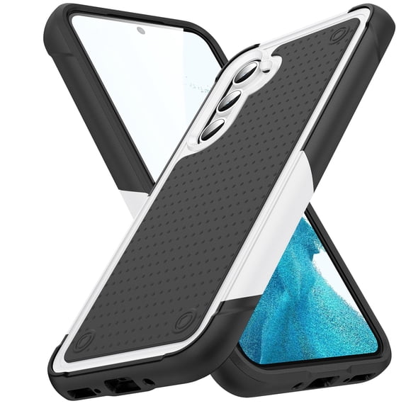 for Samsung Galaxy A14 5G Back Case, Luxury Hybrid TPU + PC Shockproof Protective Slim Fit Lightweight Durable Anti-falling Thin Phone Case Cover for Samsung Galaxy A14 5G, White