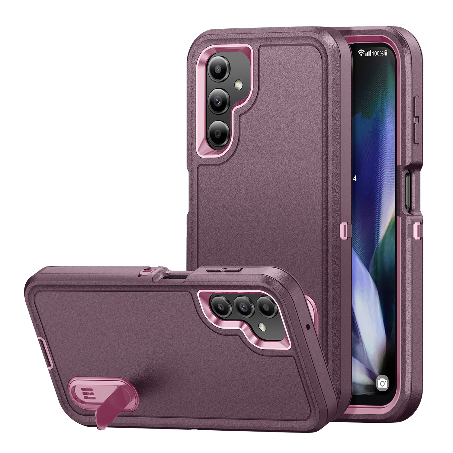 for Samsung Galaxy A14 5G Case with Kickstand, 3-Layer Military Grade ...