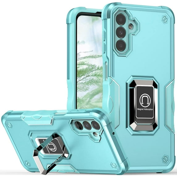 for Samsung Galaxy A14 5G Case with Magnetic Kickstand, Drop Tested Military Grade Cover Fit for Car Mount Holder Protective Phone Case for Samsung Galaxy A14 5G JQ Green