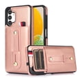 thumbnail image 1 of for Samsung Galaxy A14 5G Case Wallet with Slide Credit Card Holder, Flip Premium PU Leather Hidden Kickstand Classic Retro Heavy Duty Protective Cover for Samsung Galaxy A14 5G,Rosegold, 1 of 7