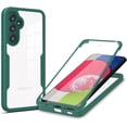 thumbnail image 1 of for Samsung Galaxy A14 5G Clear Case with Screen Protector, Slim Shockproof Soft TPU Bumper Full Body Protection Phone Cover Case for Samsung Galaxy A14 5G QC Green, 1 of 10