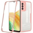 thumbnail image 1 of for Samsung Galaxy A14 5G Clear Case with Screen Protector, Slim Shockproof Soft TPU Bumper Full Body Protection Phone Cover Case for Samsung Galaxy A14 5G QC Pink, 1 of 9