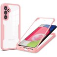 thumbnail image 1 of for Samsung Galaxy A14 5G Clear Case with Screen Protector, Slim Shockproof Soft TPU Bumper Full Body Protection Phone Cover Case for Samsung Galaxy A14 5G QC Pink, 1 of 9