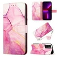 thumbnail image 1 of for Samsung Galaxy A14 5G PU Leather Wallet case, Marble Pattern Credit Card Holder,Flip Folio Book Kickstand Cover Women Men with Long + Short Strap for Samsung Galaxy A14 5G, Pink/Purple, 1 of 9