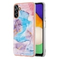 thumbnail image 1 of for Samsung Galaxy A14 5G Slim Case, Fish Scale Marble Pattern Soft TPU Shockproof Lens Protection Cover for Women Girls, Compatible with MagSafe Wireless Charging Case,Blue Marble, 1 of 6