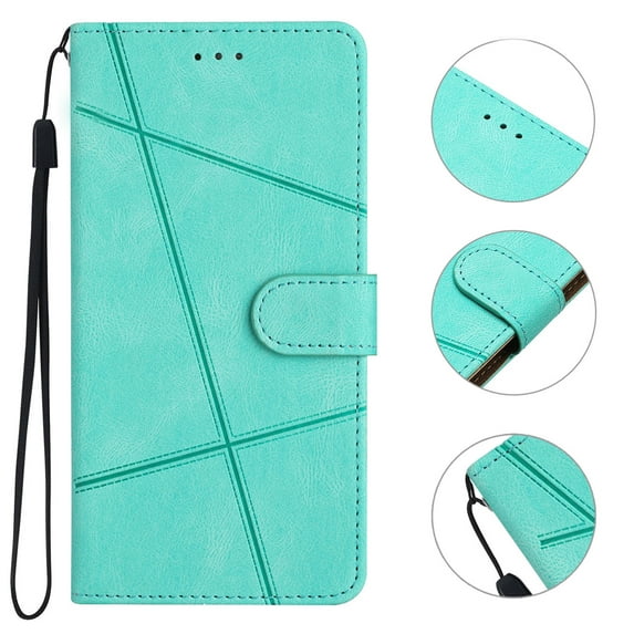 for Samsung Galaxy A14 5G Wallet Case, Pattern Premium PU Leather Wallet Flip Protective Phone Case Cover with Card Slots and Stand with Wrist Strap for Samsung Galaxy A14 5G, Green