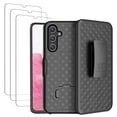 thumbnail image 1 of Samsung Galaxy A14 6.6" (2023) Shell Holster Combo Case + 3-Pack Glass Screen Protector, 1 of 9