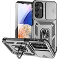 thumbnail image 1 of for Samsung Galaxy A15 5G Case with Camera Lens Cover HD Screen Protector, Dual Layer -Grade Drop Tested  Ring Holder Kickstand Protective Phone Case for Samsung Galaxy A15 5G (Silver), 1 of 18