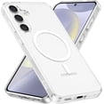 thumbnail image 1 of for Samsung Galaxy A15 5G Case Clear Magnetic Phone Case [Compatible with MagSafe] Slim Transparent Acrylic Hard Back Case Cover Military Drop Protection Case, Clear, 1 of 12