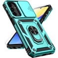 thumbnail image 1 of for Samsung Galaxy A15 5G Case with Slide Camera Cover HD Screen Protector [ Grade 16ft. Drop Tested]  Ring Holder Kickstand Protective Phone Case for Galaxy A15 5G 2024, Mint, 1 of 9