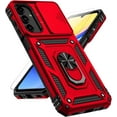 thumbnail image 1 of for Samsung Galaxy A15 5G Case with Slide Camera Cover HD Screen Protector [Military Grade 16ft. Drop Tested] Magnetic Ring Holder Kickstand Protective Phone Case for Galaxy A15 5G 2024, Red, 1 of 18