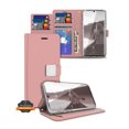 thumbnail image 1 of For Samsung Galaxy A15 5G PU leather Wallet 6 Card Slots folio with Wrist Strap & Kickstand Pouch Flip Shockproof Phone Case Cover by Xpression - Rose Gold, 1 of 8