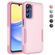 For Samsung Galaxy A15 5G Phone Case, Ebizware Shockproof Case Military Grade Heavy Duty Full Body Protection Rugged Cover for Galaxy A15 5G, Rose Gold