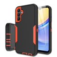 thumbnail image 1 of for Samsung Galaxy A15-5G Phone Case, and Screen Protector, Dust-Proof Port Cover, Full Body Non-Slip Rubber Covered, Wear-Resistant & Drop-Proof, Support Magnetic Car Mount, Orange/Black, 1 of 16