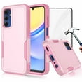 thumbnail image 1 of For Samsung Galaxy A15 5G Phone Case, with Tempered Glass Screen Protector, Heavy Duty Rugged Shockproof Full Body Protection Sturdy Durable Cover Cute Bumper for Galaxy A15 5G -Pink, 1 of 6