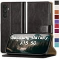 thumbnail image 1 of for Samsung Galaxy A15 5G Phone case[RFID Blocking Leather],[3 Credit Card Slot] Flip Folio Book Shockproof Protector,Holder Stand Cases,Women Men for Samsung A15 Wallet Cover,Black, 1 of 11