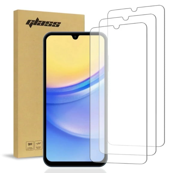 Rome Tech for Samsung Galaxy A15 5G Tempered Glass Screen Protector 3 Per Pack