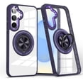 thumbnail image 1 of For Samsung Galaxy A15 5G Transparent Case (Compatible With MagSafe)  With 360° Rotation Invisible Magnetic O-Ring Stand Military-Grade Shockproof Phone Case,Purple,For Galaxy A15  (5G）, 1 of 7