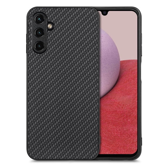 for Samsung Galaxy A15 Case, Carbon Fiber Leather Slim Protective Cover, Full Protection Strong Impact Resistance Smartphone Protection for Samsung Galaxy A15, Black