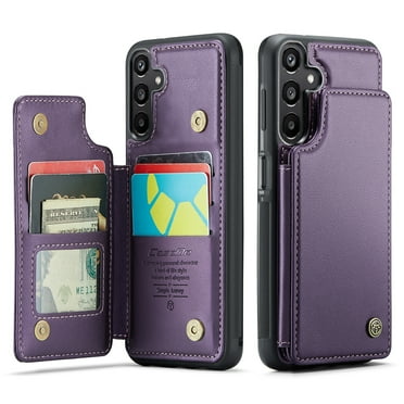 for Samsung Galaxy A15 Case with Card Holder, Wallet Case for Women Men with RFID Blocking, Durable Leather Kickstand Magnetic Clasp Shockproof Phone Case for Samsung Galaxy A15