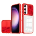 thumbnail image 1 of for Samsung Galaxy A15 Case, Stylish Slim Crystal Clear PC Back + TPU Silicone Case with Sliding Camera Cover Anti-fingerprint Shockproof Phone Cases for Samsung Galaxy A15, Red, 1 of 6
