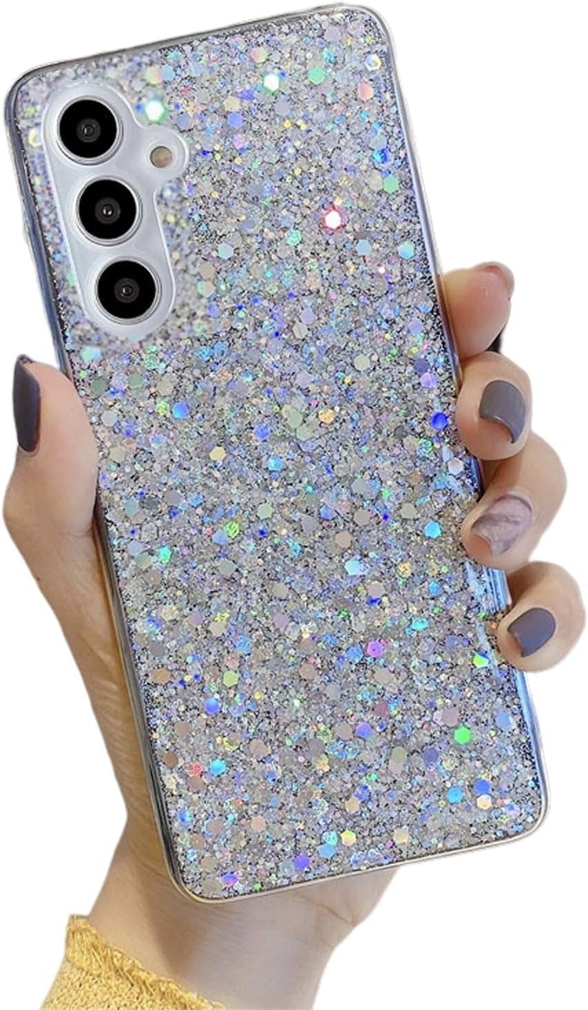 CACOCO-Compatible With Iphone 16 Plus Case,Cute Aesthetic Bling Glitter