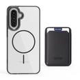 thumbnail image 1 of For Samsung Galaxy A15 Magnetic 2-in-1 Phone Case,with Magnetic Detachable Card Holder,Credit Card Slot,Compatible with Mag-Safe,Transparent Back,Shockproof Rugged Wallet Phone Case,Black, 1 of 8