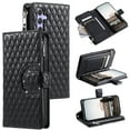 thumbnail image 1 of for Samsung Galaxy A15 Wallet Case, Classic PU Leather Phone Case for Women Men with Zipper Credit Card Holder Wrist Strap Crossbody Strap Shockproof Flip Case for A15, Black, 1 of 8